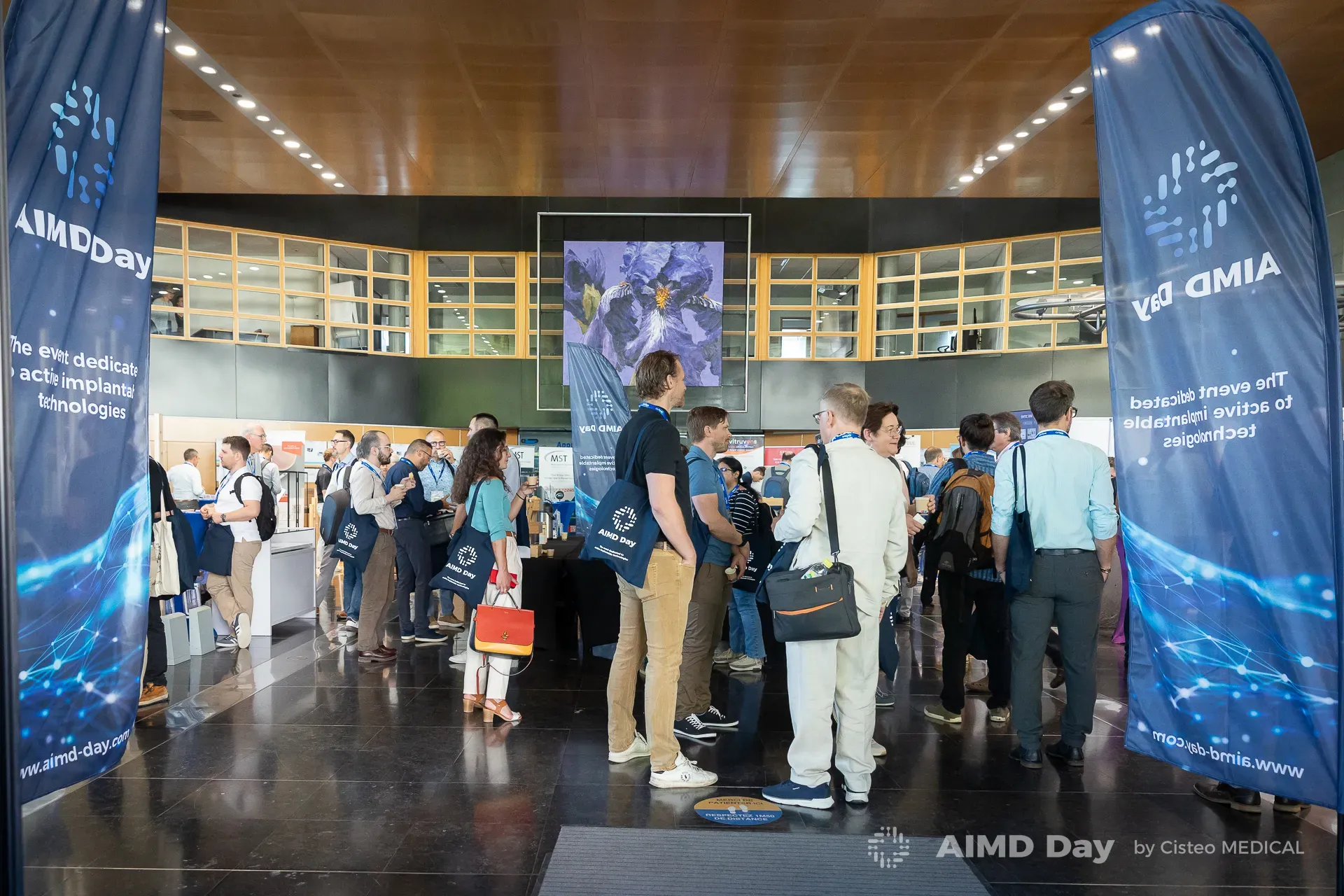 Exhibitor village of AIMD Day
